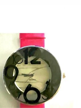 🆕🎁 Hot Pink Pop-Art Statement Oversized Number Watch – Treasure Hunt Gift